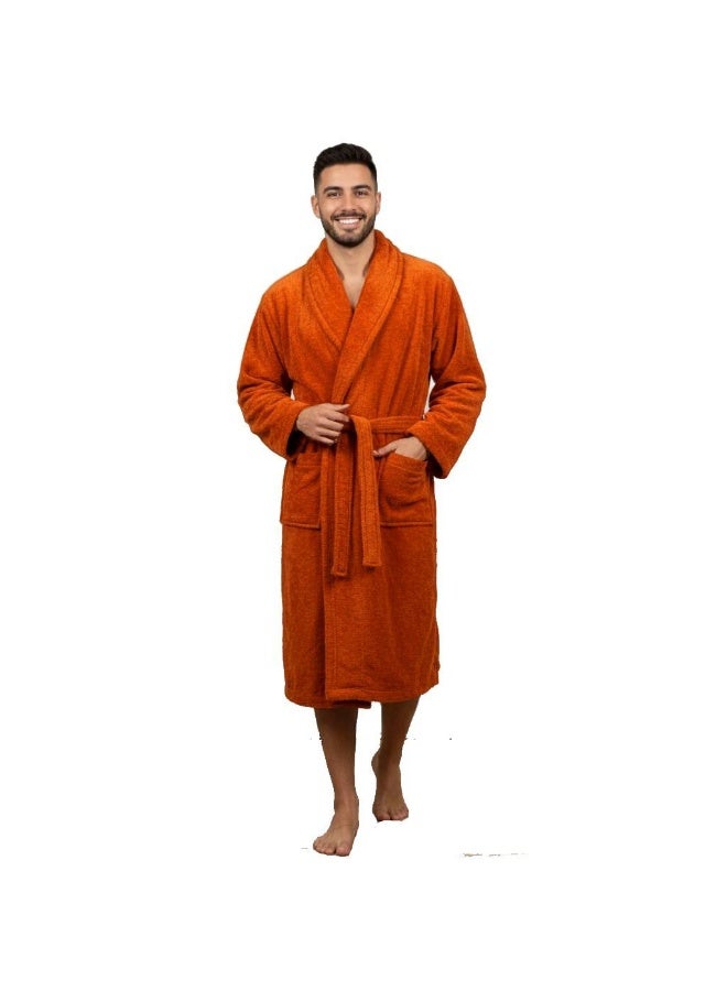 Men's fur robe for warmth